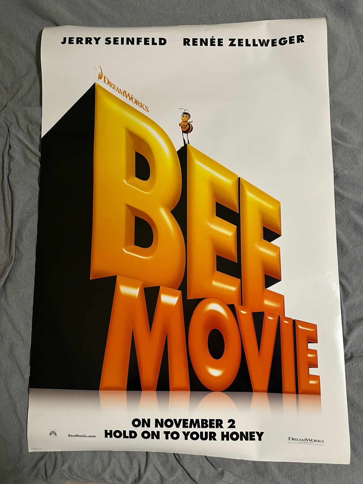 An actual Bee Movie poster